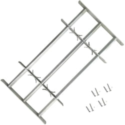 Grille réglable de sécurité de fenêtres et 3 barres 1000-1500mm vidaXL