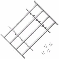 Cette grille de sécurité est fabriquée selon des normes élevées afin d'accroître la sécurité de votre maison ou de votre bure ...