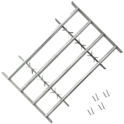 Vidaxl - Grille réglable de sécurité de fenêtres et 4 barres 700-1050 mm