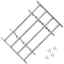 Vidaxl - Grille réglable de sécurité de fenêtres et 4 barres 1000-1500mm