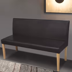VidaXL Kunstledersofa Braune Lederbank établi d'intérieur