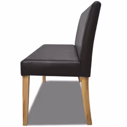VidaXL Kunstledersofa Braune Lederbank établi d'intérieur - Vue supplémentaire 4