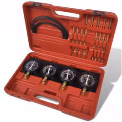 Ce kit vous permet de synchroniser les valeurs de 4 carburateurs, ainsi que de les ajuster ou les configurer. Chaque jauge po ...