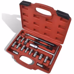 Cet ensemble de couteau d'injecteur diesel convient au nettoyage et à la réparation des surfaces d'étanchéité des injecteurs  ...