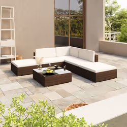 Cet ensemble de meuble de jardin en résine tressée est une parfaite combinaison de style et de fonctionnalité. Il sera le poi ...