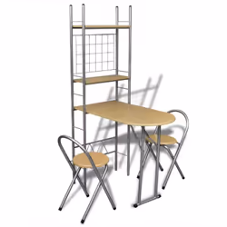 Notre jeu de bar petit-déjeuner combine style et fonctionnalité. La conception compacte le rend idéal pour les appartements o ...