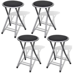 Vidaxl - Tabourets de bar pliables lot de 4 similicuir