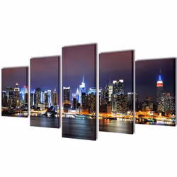 VidaXL 241551, 5 pièce(s), Multicolore, Toile, Bois, 200 x 100 cm, 1,8 cm