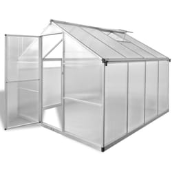 Serre renforcée en aluminium avec cadre de base 6,05 m²