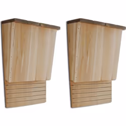 vidaXL Maison pou chauve-souris 22 x 12 x 34 cm Ensemble de 2 - TU