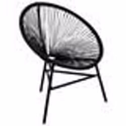 VidaXL 41383, Terrace, Siège rembourré, Acier, Noir, 690 mm, 660 mm