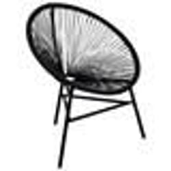 VidaXL 41383 chaise d'extérieur Terrace Siège rembourré Acier Noir
