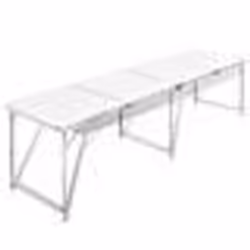 Table pliante de camping en aluminium avec hauteur ajustable