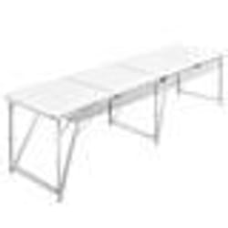 Table pliante de camping en aluminium avec hauteur ajustable