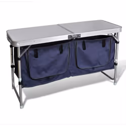 Ce placard de camping pliant dispose d'une large surface de travail et de 2 compartiments de stockage. Il est parfait pour un ...