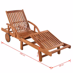 VidaXL 41446 chaise d'extérieur Linge Siège rembourré Bois d'acacia - Vue supplémentaire 7