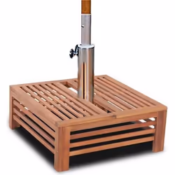 vidaXL Couverture de support de parasol en bois - TU