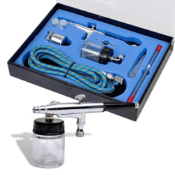 vidaXL Aérographe avec Pot Verre 22 ml