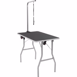 Cette table de toilettage pour animaux de compagnie portable est parfaite pour la maison et les toiletteurs. Cette table de t ...