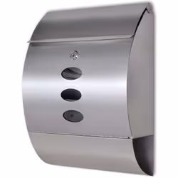Cette boîte aux lettres avec un design élégant et moderne est faite en acier inoxydable durable. Cette boîte aux lettres disp ...
