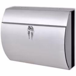 Cette boîte aux lettres avec un design élégant et moderne est faite en acier inoxydable durable. Cette boîte aux lettres disp ...