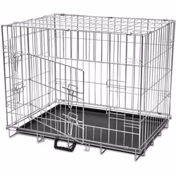 Cette cage pliable pour chiens sera une aide précieuse lors du dressage de votre ami canin. La disposition unique, avec ses f ...