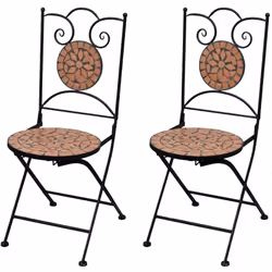 VidaXL 41529, Terrace, Vitrocéramique, Fer, Terre cuite, 370 mm, 410 mm, 890 mm