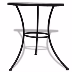 VidaXL 41532 table de jardin Noir