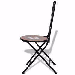 VidaXL 41535 chaise d'extérieur Terrace Vitrocéramique, Fer Terre cuite, Blanc - Vue supplémentaire 6
