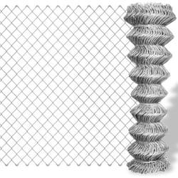 vidaXL Clôture à mailles losangées Acier galvanisé 15x1,5 m Argenté