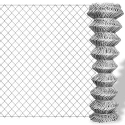 vidaXL Clôture à mailles losangées Acier galvanisé 25x0,8 m Argenté - TU