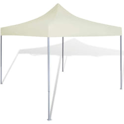 vidaXL Tente pliable Crème 3 x 3 m
