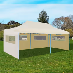 vidaXL Tente de réception pliable crème 3 x 6 m - TU