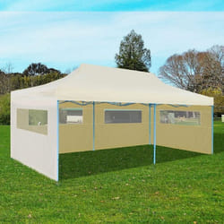 vidaXL Tente de réception pliable crème 3 x 6 m - TU