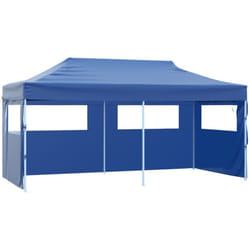Vidaxl - Tente de réception pliable bleue 3 x 6 m
