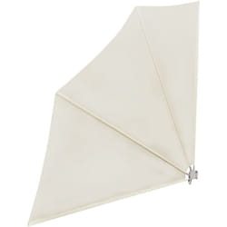 Auvent latéral pliable de balcon Crème 140x140 cm Vidaxl