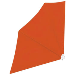 Auvent latéral pliable de balcon Terre cuite 140x140 cm Vidaxl