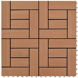 Vidaxl - Carreaux de terrasse 30x30 cm 11 pcs Marron wpc 1 m2