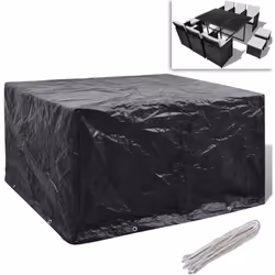 Description générale Cette housse de mobilier de jardin de haute qualité est conçue pour protéger vos ensembles de mobilier e ...