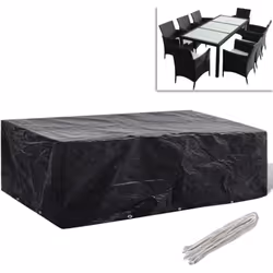 Cette housse de mobilier de jardin de haute qualité est adaptée à la protection toute l'année de vos ensembles de mobilier en ...