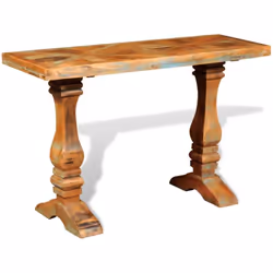 Cette table console en bois de style antique est un accessoire attrayant et intemporel pour votre maison. Son dessus de table ...