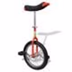 vidaXL Monocycle ajustable rouge 16 pouces - TU