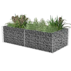 vidaXL Jardinière à gabion Acier galvanisé 180 x 90 x 50 cm - TU