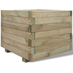 Lit surélevé 50x50x40 cm Bois Carré vidaXL