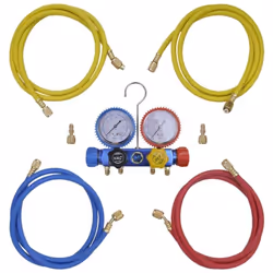 Description générale Ce set manifold à 4 voies est conçu pour vérifier et charger les systèmes de climatisation, offrant des  ...