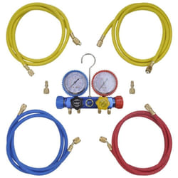 Vidaxl - Set manifold 4 voies avec mallette