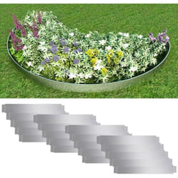 Vidaxl - Clôture de pelouse flexible 20 pcs Acier galvanisé 100x14 cm