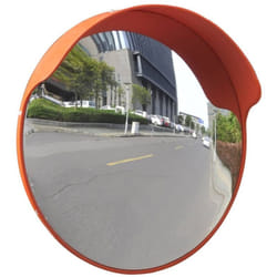 Vidaxl - Miroir de trafic convexe d'extérieur Plastique pc Orange 45 cm