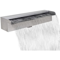Vidaxl - Lame d'eau rectangulaire 45 cm Acier inoxydable pour piscine