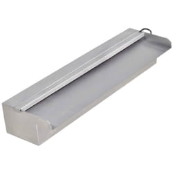 Lame d'eau rectangulaire à led 45 cm en acier inoxydable pour piscine Vidaxl